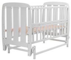 Ліжко Babyroom Кулька SH-02 маятник, відкидний бік, бук, сірий